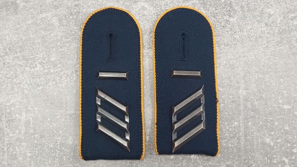 Bundeswehr Schulterklappen Hauptgefreiter UA Luftwaffe blaugrau mit Lasche