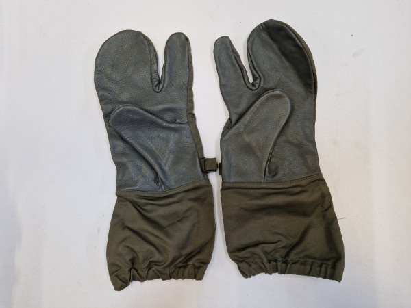Handschuhe 3 Fingerhandschuhe oliv Grösse 9 1/2