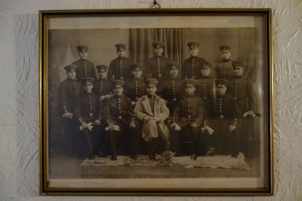 Preussen, 1.Weltkrieg Gruppe Soldaten in Uniform mit Schirmmütze um 1910