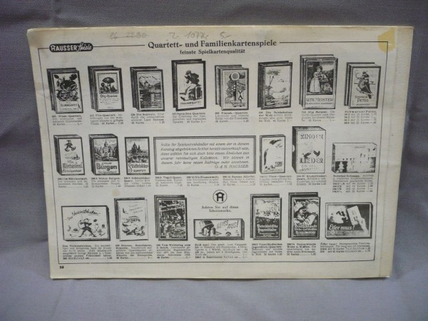 Katalog der Firma Hausser von 1939- 1940, Nachdruck