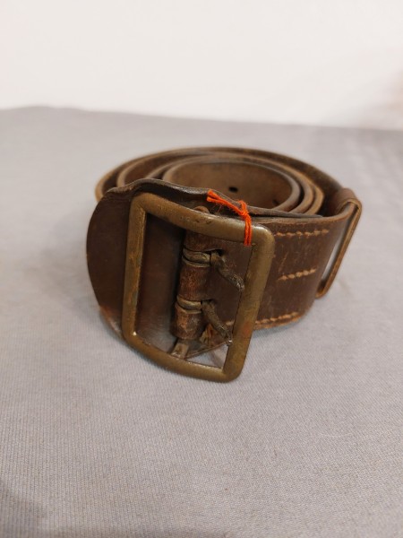 DDR Koppel Lederkoppel für Offiziere NVA braun 105cm