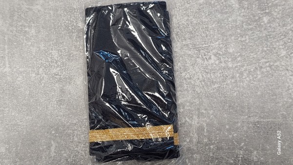 Polizei Rangschlaufen Wasserschutzpolizei 1 Streifen gold 8mm