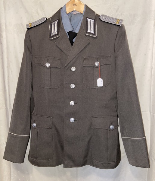 DDR Jacke, Hose, Hemd - NVA Landstreitkräfte - Leutnant - Pionier - hergestellt 1974