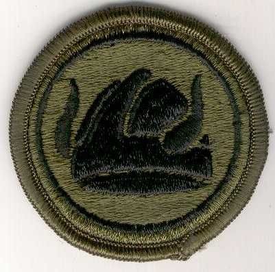 Armabzeichen 47th Infantry Division, tarnfarben ( OD)