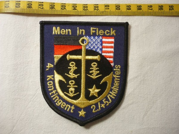 Verbandsabzeichen 4.Kontingent 2/+5./Hohenfels- Men in Fleck