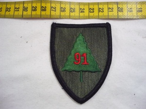 Armabzeichen 91st Infantry Brigade, tarnfarben ( OD )
