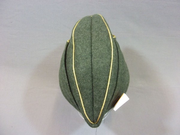 Schiffchen M38 für Generale, Hersteller Lubstein, mit Schweißleder Größe 61, feldgrau meliert