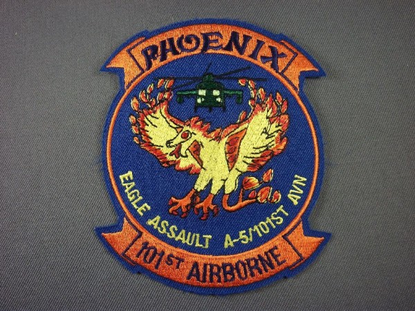 Aufnäher Patch Phoenix 101st Airborne Eagle Assault A- 5/101st AVN - Verbandsabzeichen Airborne