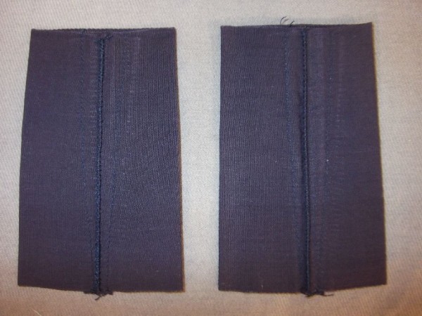 Rangschlaufen Hauptgefreiter, weiss in blau