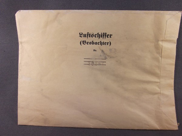 Kuvert für Luftschiffer (Beobachter) 17,5cm x 13,5cm