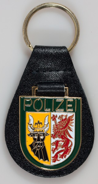 Mecklenburg-Vorpommern: Schlüsselanhänger, Polizei Mecklenburg-  Vorpommern, Metall, wie das Armabzeichen
