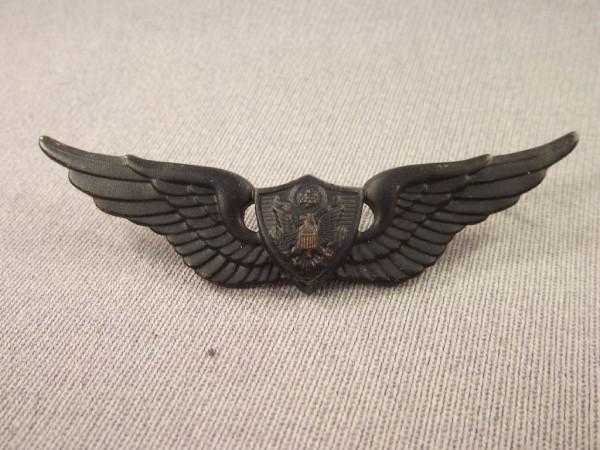Brustabzeichen, Army Aircraft Crewman, Metall, schwarz