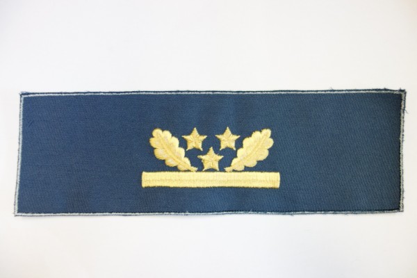 Dienstgradabzeichen Posthauptrat, gold auf blau