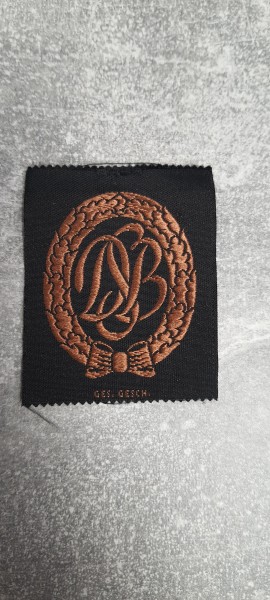 BRD Patch Stoffabzeichen Deutsches Sportabzeichen DSB in bronze