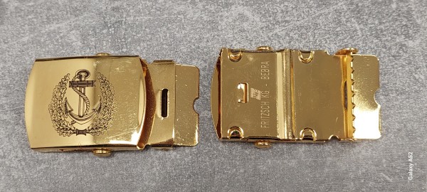 Hosengürtel Schnalle Mützenkranz Bundesmarine in Gold