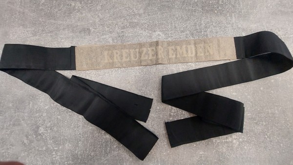 Mützenband Kreuzer Emden Länge 145cm 3.Reich