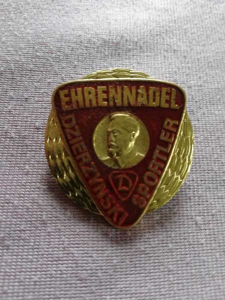 DDR Abzeichen Ehrennadel Dzierzynski Sportler