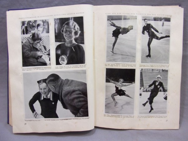 Zigarettenbilder.-bzw Sammelbilderalbum, Olympia 1936, in Berlin und Garmisch- Partenkirchen, Band 1