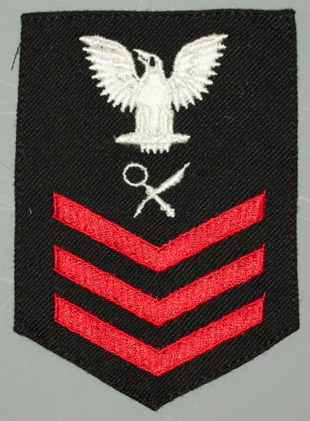 Armabzeichen für Hemden, Dienstgrad mit Laufbahnabzeichen, IS Intelligence Specialist, Petty Officer First Class 