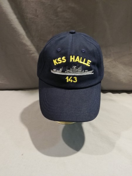 Baseballcap KSS Halle 143 blau flache Form