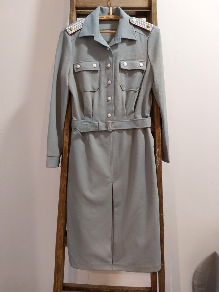 DDR Kleid Volkspolizei VoPo mit Schulterstücken Größe g88 Original