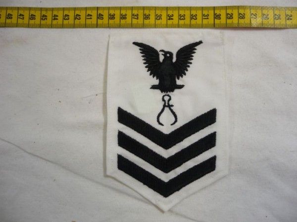 Armabzeichen für Hemden, Dienstgrad mit Laufbahnabzeichen, IM Instrumentman, Petty Officer First Class