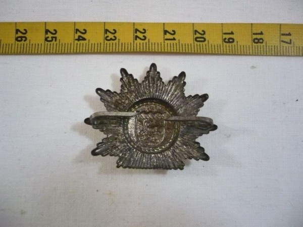 Hessen: Mützenstern, Polizei Hessen, alte Art, Metall, einteilig