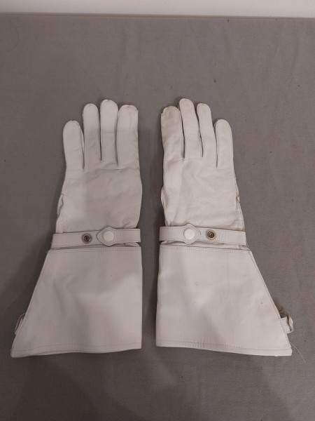 Bundeswehr Handschuhe Stulpenhandschuhe weiß Parade Feldjäger Größe 10