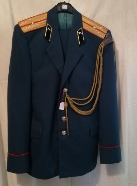 Jacke und Hose - Paradeuniform - Armee - Artillerie- Oberleutnant mit Paradefangschnur