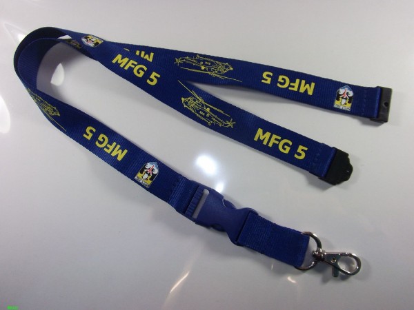Schlüsselanhänger, Schlüsselband #MFG 5#, blue