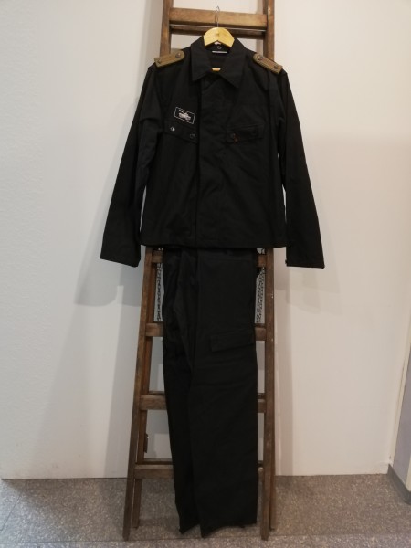 DDR Jacke und Hose - Panzertruppe Arbeitsjacke Unterleutnant