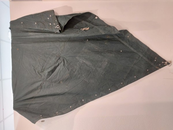 BGS Zeltbahn in grün Original gebraucht - Bundesgrenzschutz