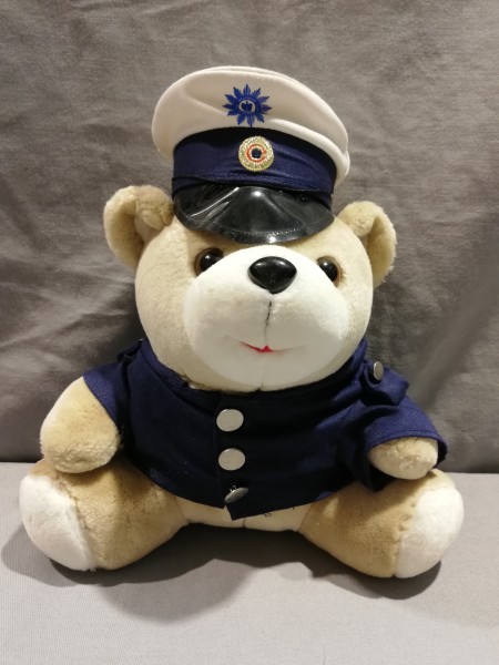 Polizei Teddy Teddybären grüne oder blaue Uniform diverse zur Auswahl