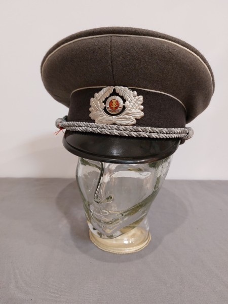 DDR Schirmmütze Offizier NVA Landstreitkräfte Größe 58 hergestellt 1985