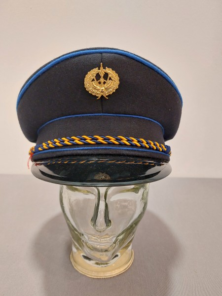 Schirmmütze Musik Trommler in blau mit Abzeichen Grösse 57 - Kempf
