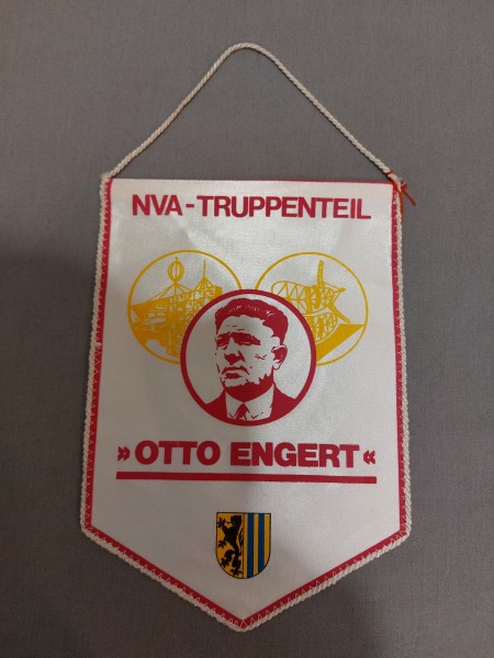 DDR Tischfahne/ Tischwimpel NVA-Truppenteil Otto Engert
