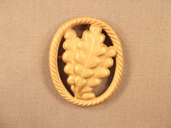 Barettabzeichen, Jägertruppe, Metall goldfarben