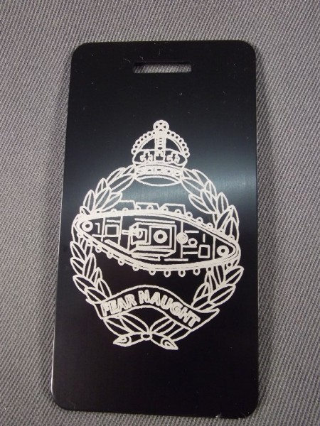 Kofferanhänger, Royal Tank Regiment, Metall