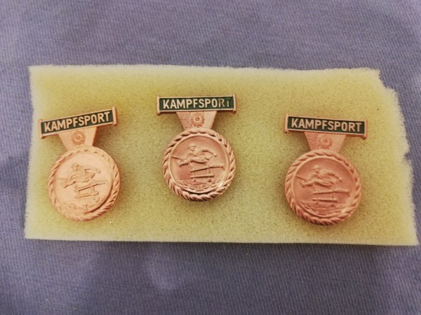 DDR Kampfsportabzeichen der Volkspolizei Stufe I, II, III