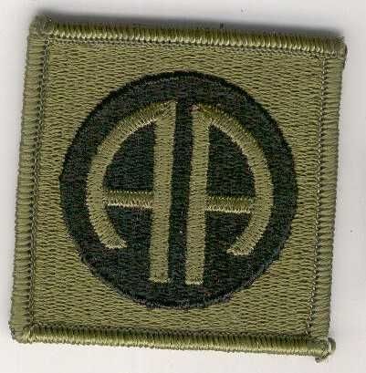 Armabzeichen 82nd Airborne Division, tarnfarben ( OD)