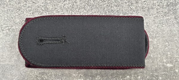 Bundeswehr Schulterklappen Mannschaften ABC-Abwehrtruppe für Mantel / Hemd, dunkelgrau mit Lasche