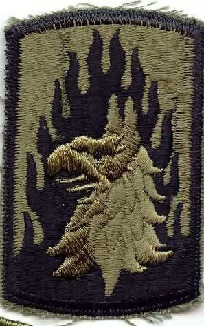 Armabzeichen 12th Aviation Brigade, tarnfarben ( OD )