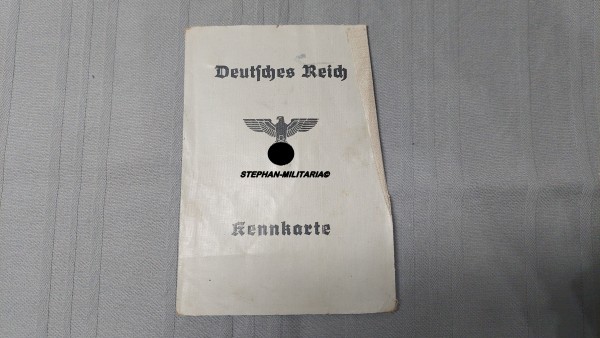 Deutsches Reich Ausweis / Kennkarte - Ausgestellt 1940 Wilhelmshaven