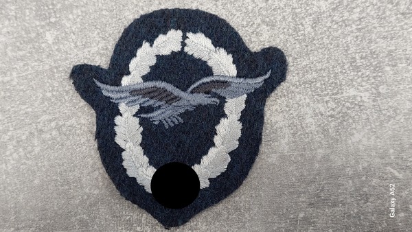 Segelflugzeugführer Luftwaffe in maschinengestickt auf blaugrau