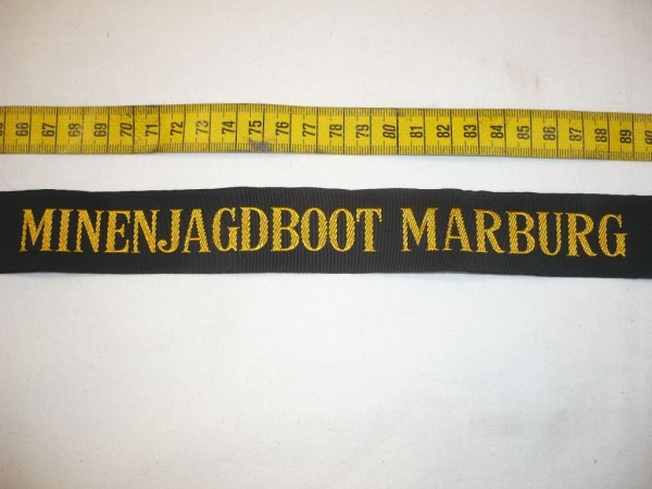 Mützenband, Minenjagdboot Marburg