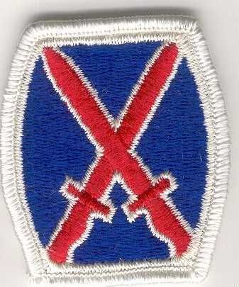 Armabzeichen 10th Infantry Division bunt