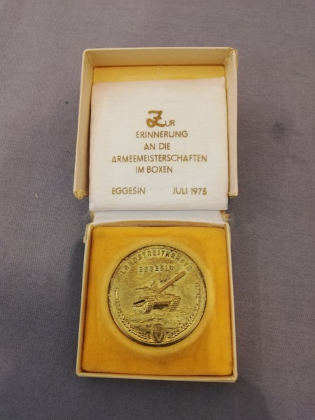 DDR Medaille ASV Landstreitkräfte Eggesin - für sozialistische Körperkultur Armeemeisterscha
