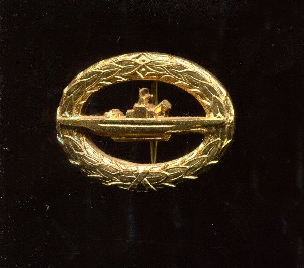 Orden 1939 / 1957 U-Boot Kriegsabzeichen der Kriegsmarine frühe Fertigung