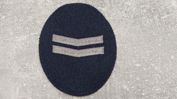 Dienstgradabzeichen Polizei Berlin auf grau oval - Polizeioberwachtmeister