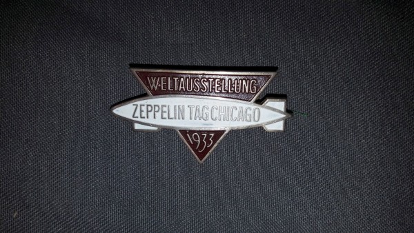 Preussen: Abzeichen Zeppelin Tag Chicago Weltausstellung 1933